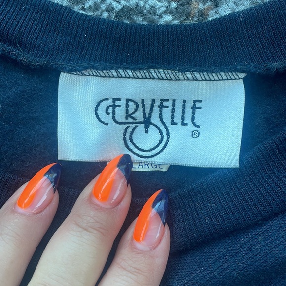 Cervelle Vintage Sweater and Pant Set Navy Gold XL - Picture 5 of 9